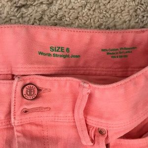 Lilly Pulitzer Coral Worth Straight Leg Jean